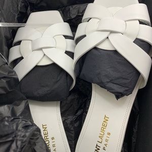 Saint Laurent tribute slide sandals